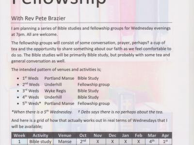 Bible Studies & Fellowship