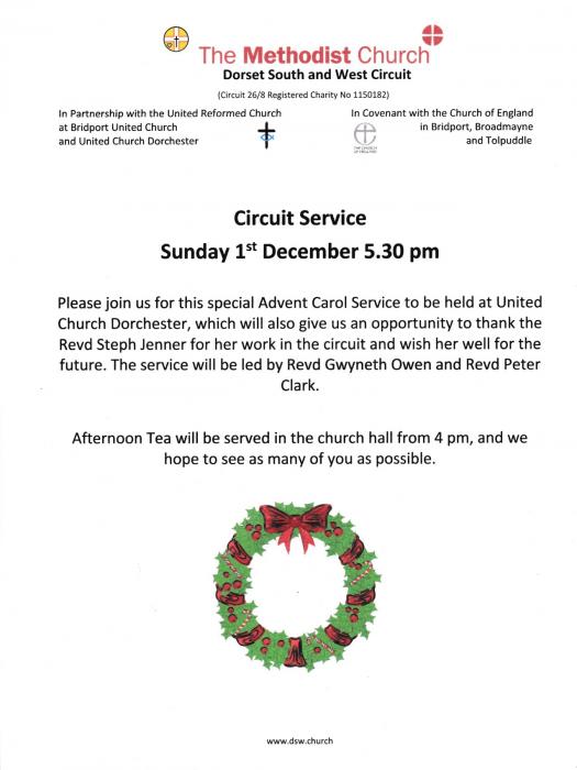 UCD advent carol service - circuit invitation