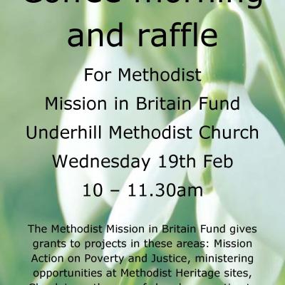 Underhill Coffee morning and raffle