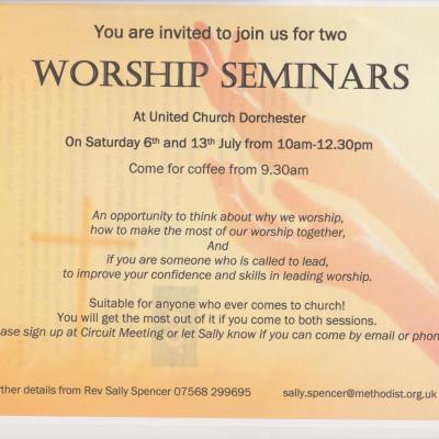 Worship seminars